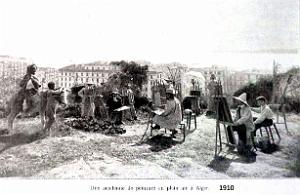 Alger - Acadmie de Peinture en plein air -1910